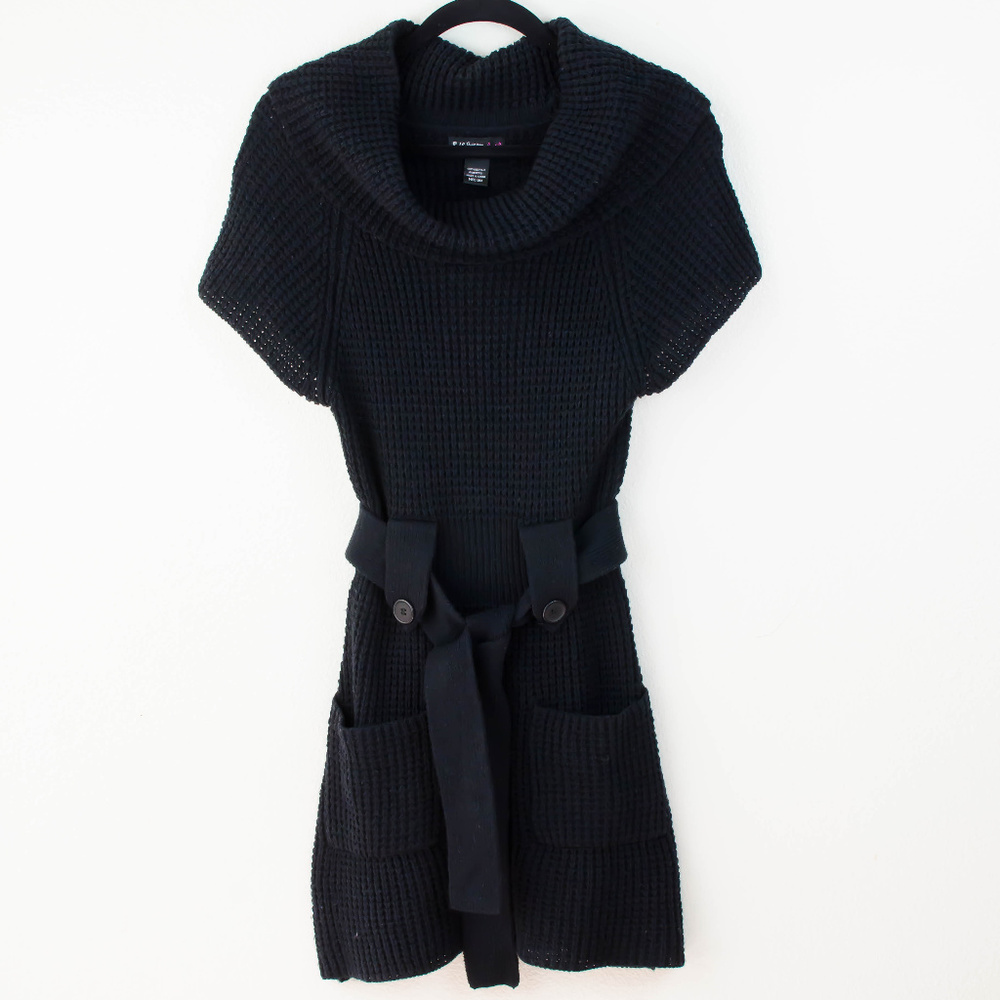 Self Esteem | Crocheted Sweater Dress Cowl Neck